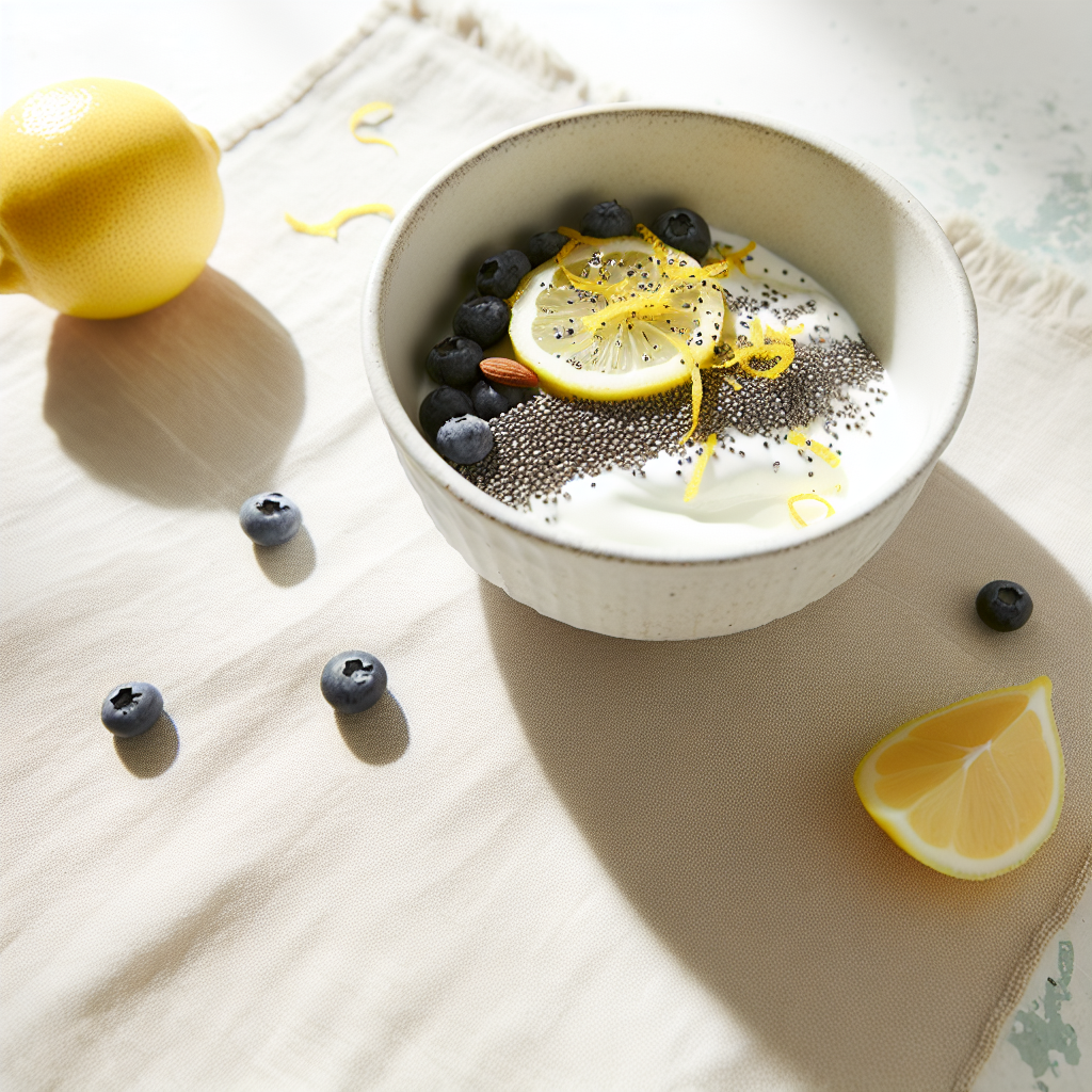 Lemon Poppy Seed Chia Yogurt Parfaits