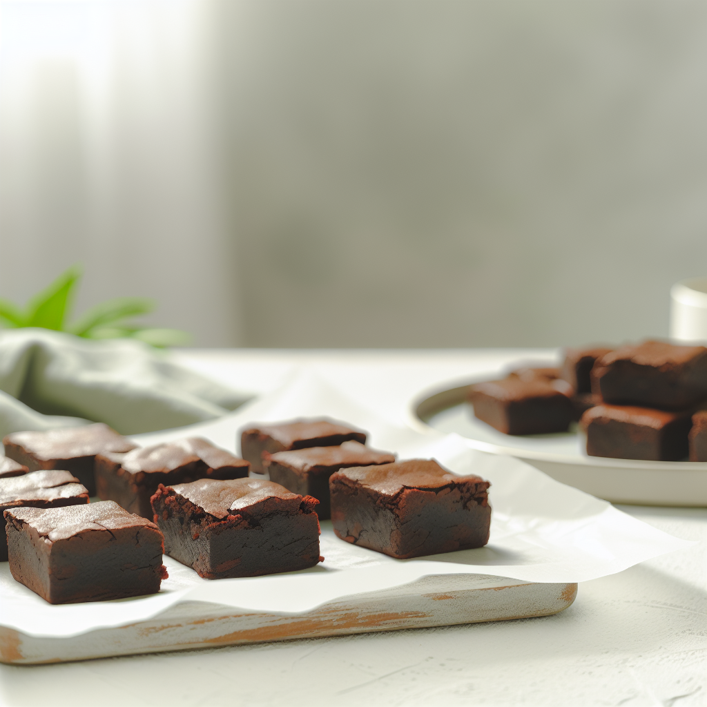 Fudgy Black Bean-Cocoa Mini Brownies