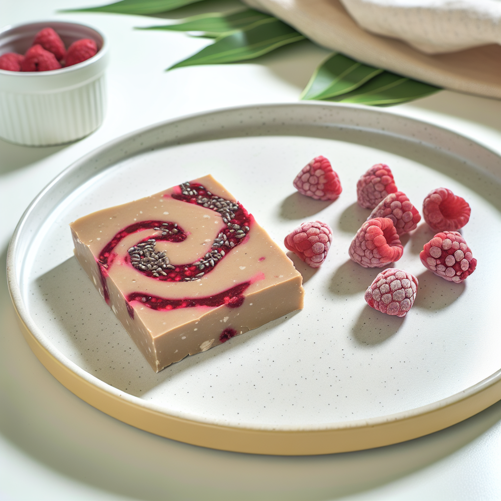 Sunflower Butter & Raspberry Swirl Freezer Fudge