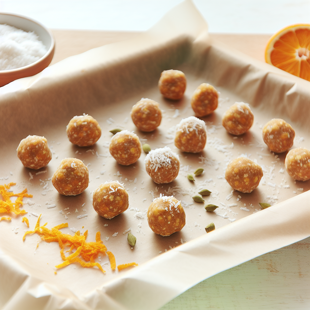 Cardamom-Orange Chickpea Cookie Dough Truffles