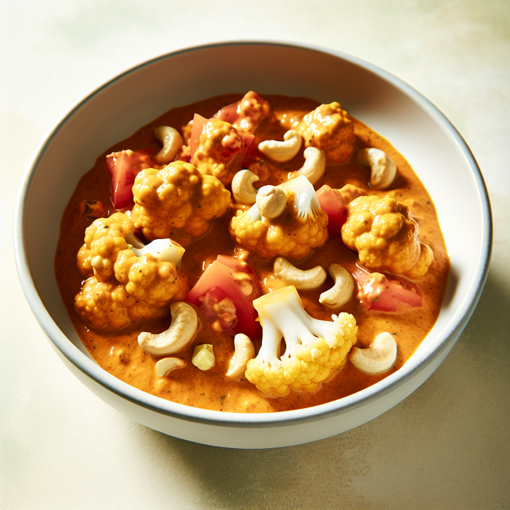Spiced Cashew-Cauliflower Tikka Masala